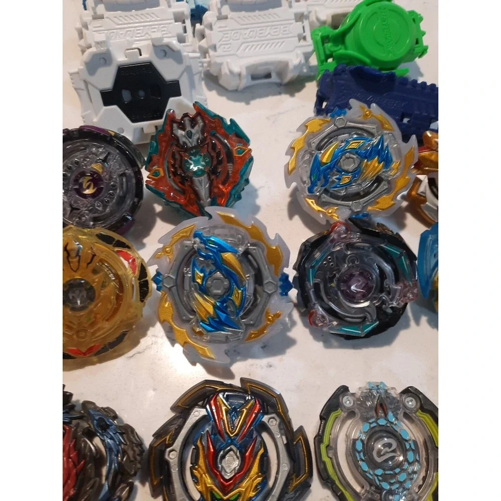 Lot Of 8 Beyblade And Different Parts